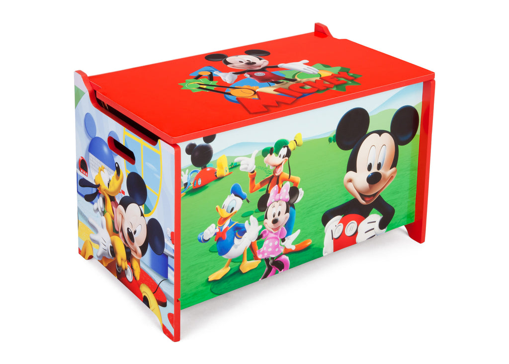 Delta Children Mickey Mouse Wooden Toy Box, Right Angle a1a